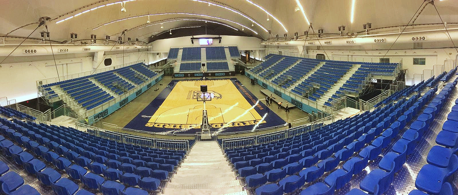 An empty arena waiting for an event.