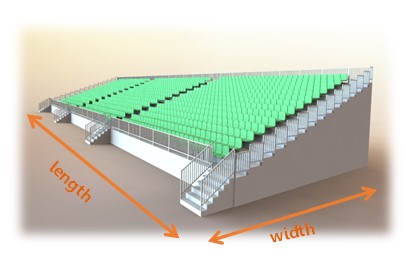Grandstand capacity diagram